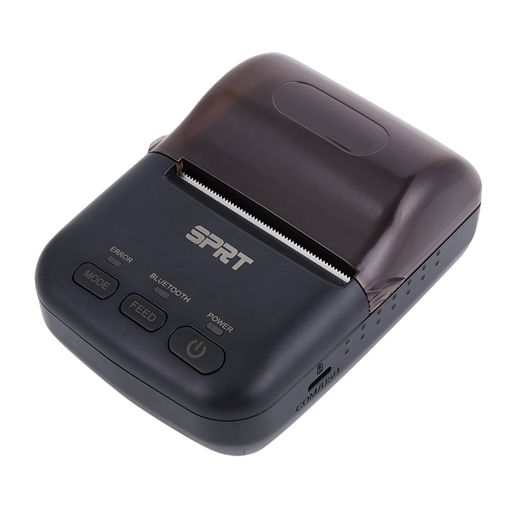SP-T12 2 इंच USB ब्लूटूथ मोबाइल प्रिंटर बैटरी के साथ